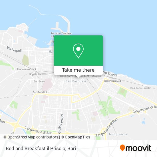 Bed and Breakfast il Priscio map