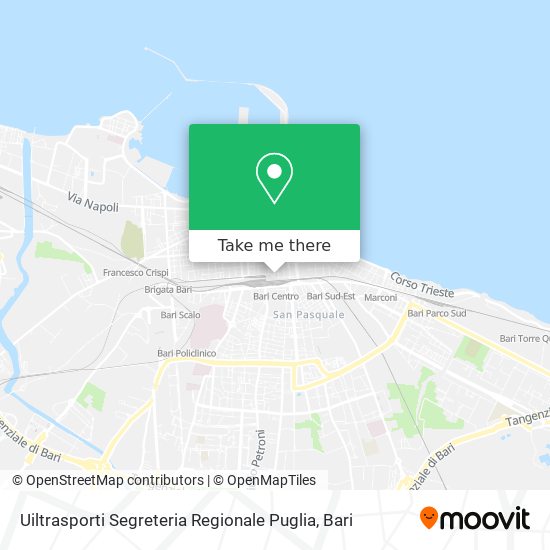 Uiltrasporti Segreteria Regionale Puglia map