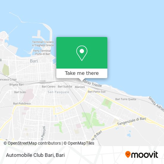 Automobile Club Bari map