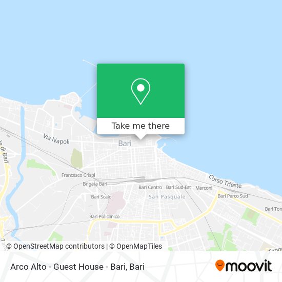 Arco Alto - Guest House - Bari map