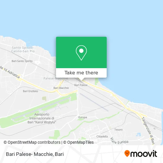 Bari Palese-Macchie map