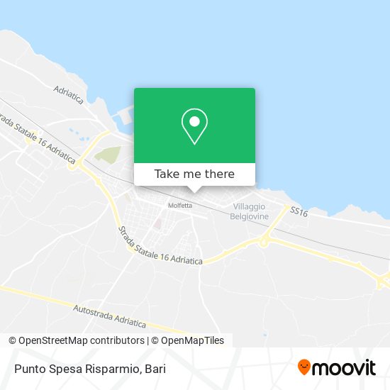 Punto Spesa Risparmio map