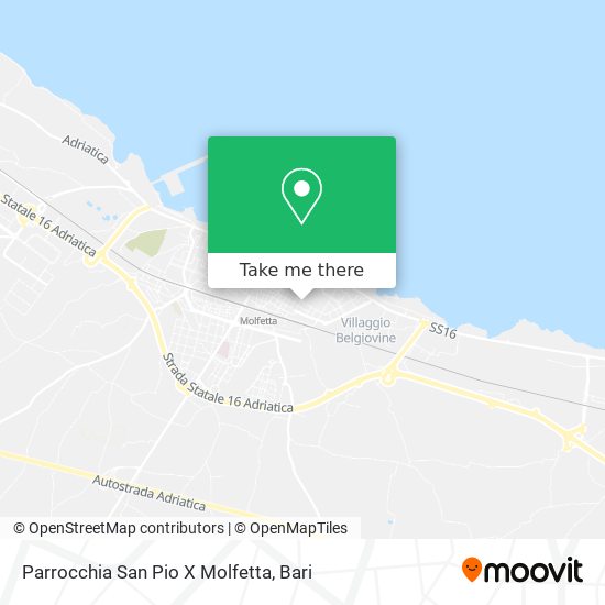Parrocchia San Pio X Molfetta map