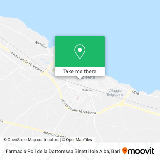 Farmacia Poli della Dottoressa Binetti Iole Alba map