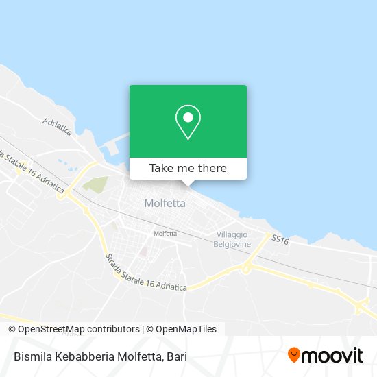 Bismila Kebabberia Molfetta map