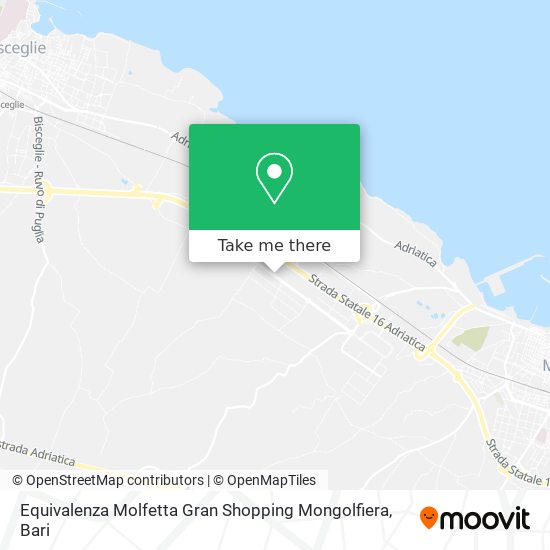 Equivalenza Molfetta Gran Shopping Mongolfiera map
