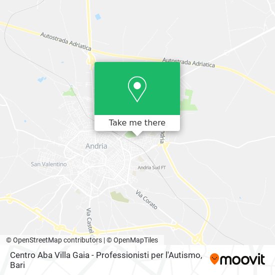 Centro Aba Villa Gaia - Professionisti per l'Autismo map