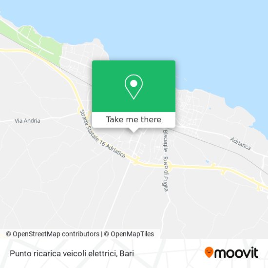 Punto ricarica veicoli elettrici map