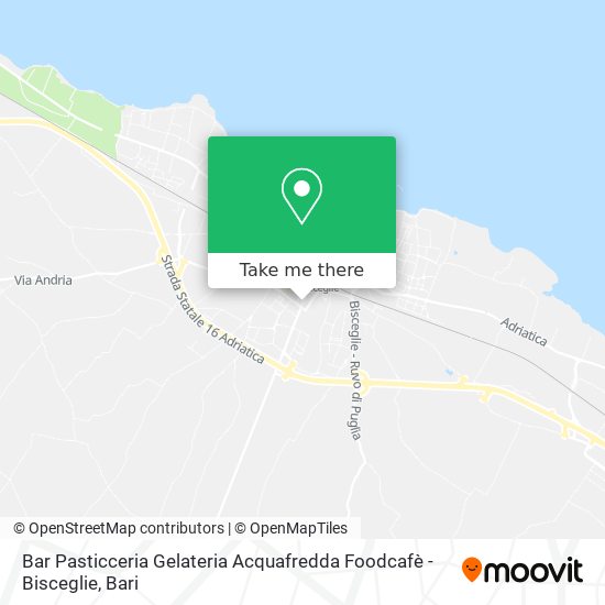 Bar Pasticceria Gelateria Acquafredda Foodcafè - Bisceglie map