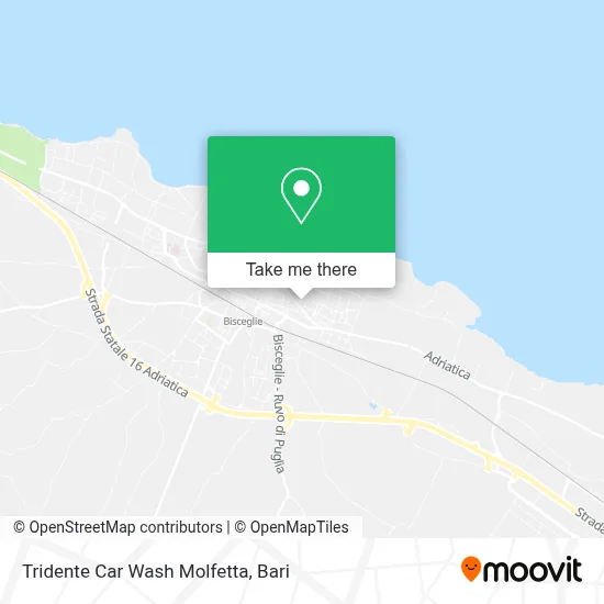 Tridente Car Wash Molfetta map