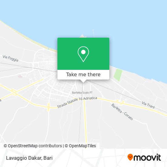 Lavaggio Dakar map