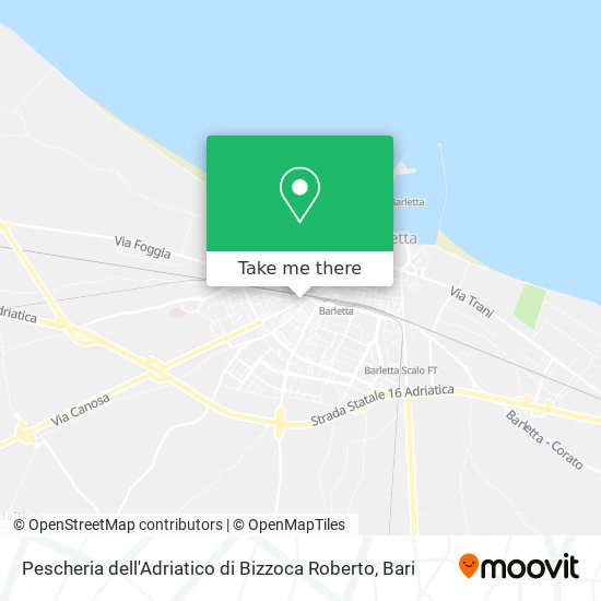 Pescheria dell'Adriatico di Bizzoca Roberto map