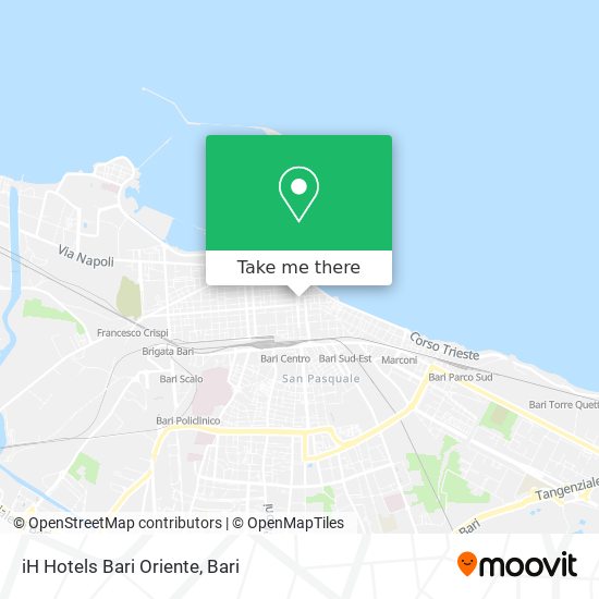 iH Hotels Bari Oriente map