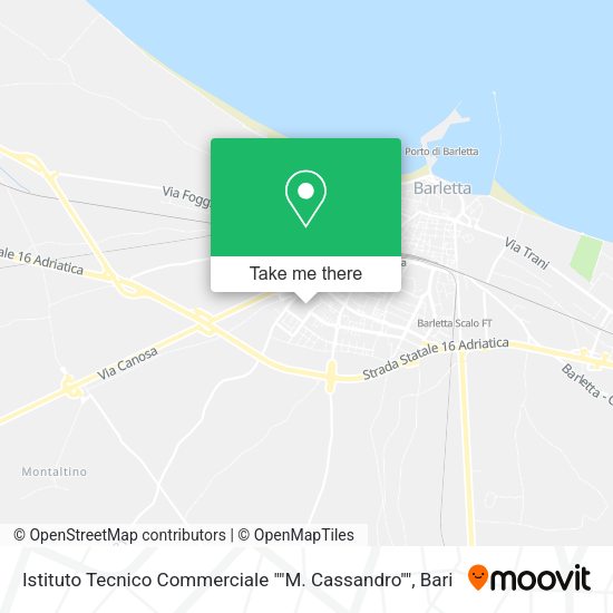 Istituto Tecnico Commerciale ""M. Cassandro"" map