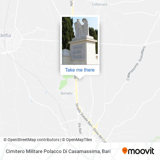 Cimitero Militare Polacco Di Casamassima map