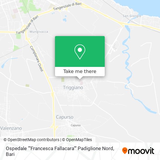 Ospedale ""Francesca Fallacara"" Padiglione Nord map