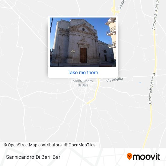 Sannicandro Di Bari map