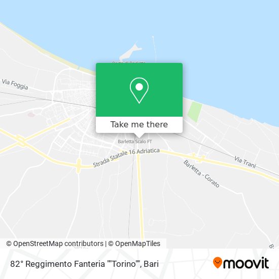 82° Reggimento Fanteria ""Torino"" map