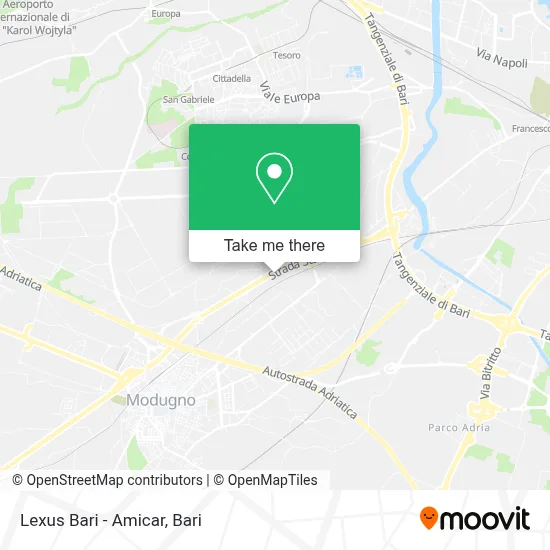 Lexus Bari - Amicar map