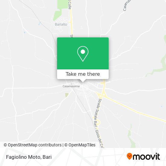 Fagiolino Moto map
