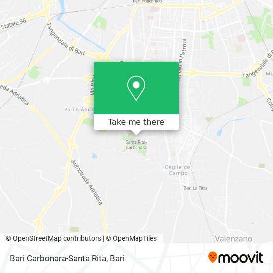 Bari Carbonara-Santa Rita map