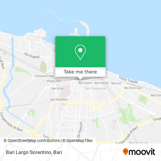 Bari Largo Sorentino map