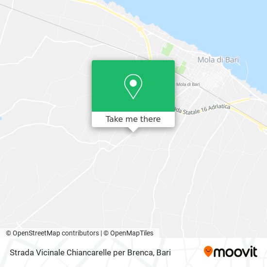 Strada Vicinale Chiancarelle per Brenca map
