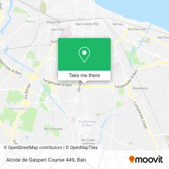 Alcide de Gasperi Course 449 map