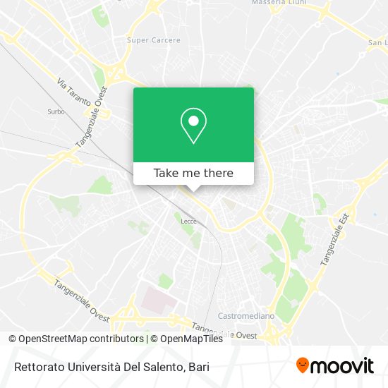 Rettorato Università Del Salento map