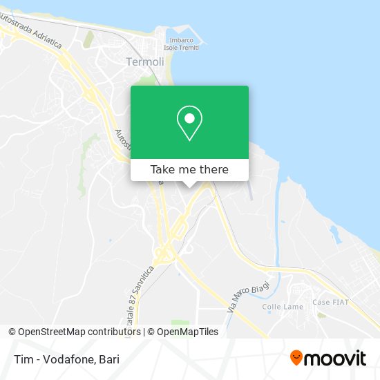 Tim - Vodafone map