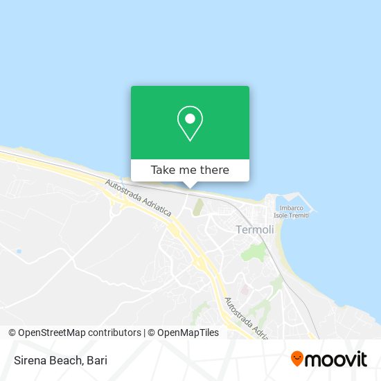 Sirena Beach map