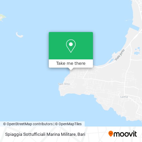 Spiaggia Sottufficiali Marina Militare map