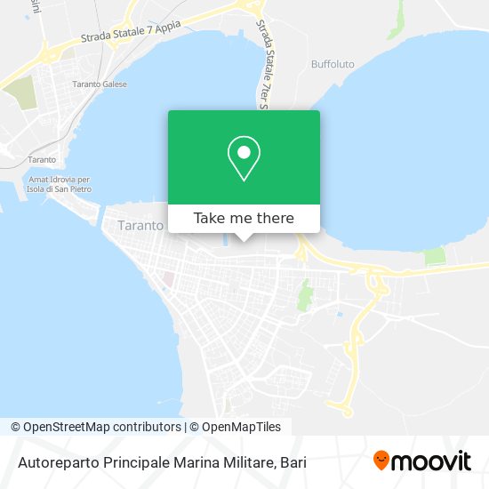 Autoreparto Principale Marina Militare map