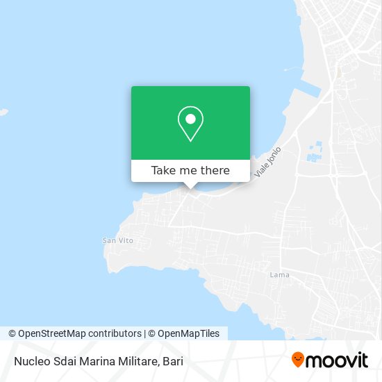 Nucleo Sdai Marina Militare map