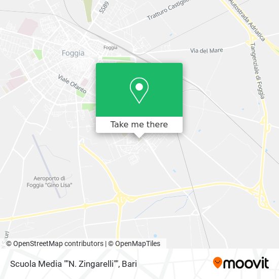 Scuola Media ""N. Zingarelli"" map