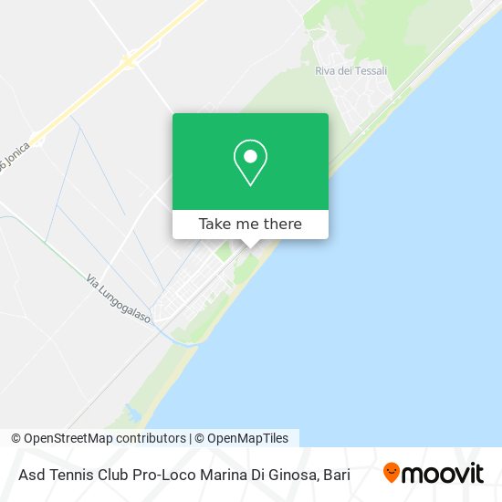 Asd Tennis Club Pro-Loco Marina Di Ginosa map