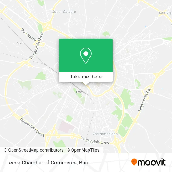 Lecce Chamber of Commerce map