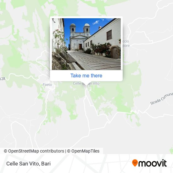 Celle San Vito map