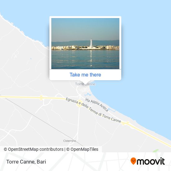 Torre Canne map