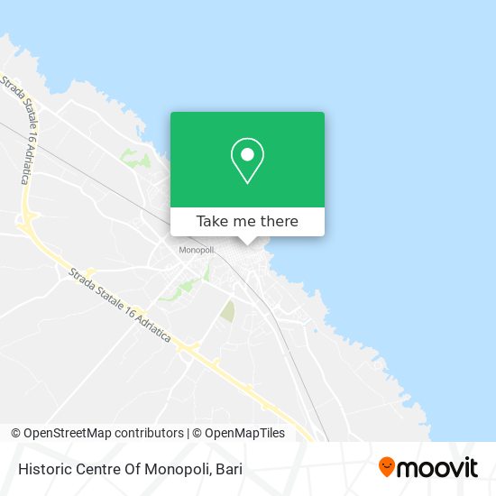 Historic Centre Of Monopoli map