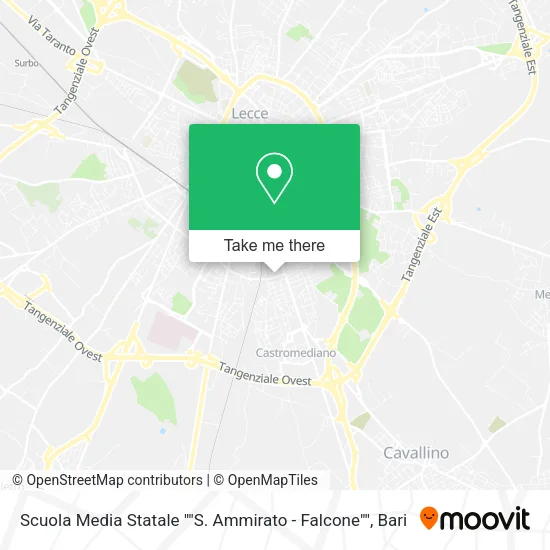Scuola Media Statale ""S. Ammirato - Falcone"" map