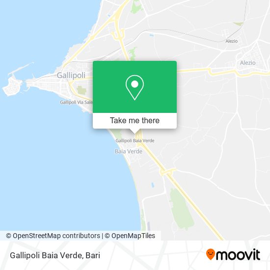 Gallipoli Baia Verde map