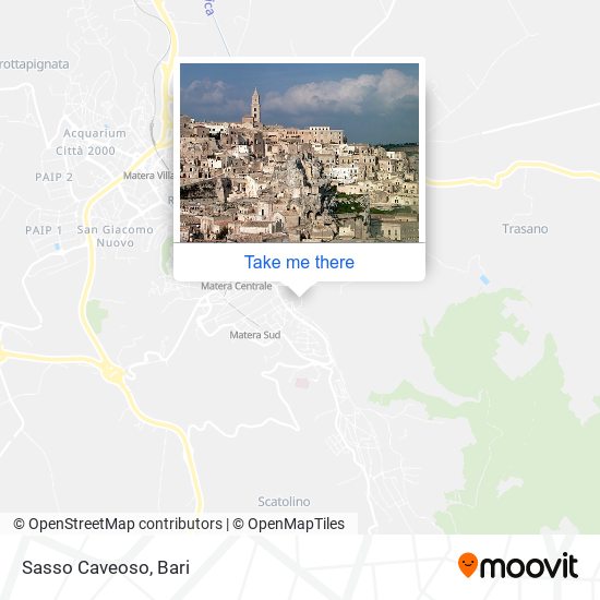 Sasso Caveoso map