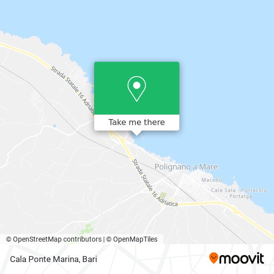 Cala Ponte Marina map