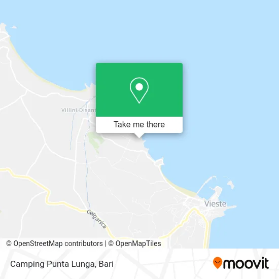 Punta Lunga Camping map