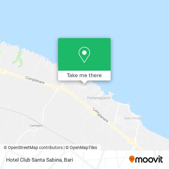 Hotel Club Santa Sabina map