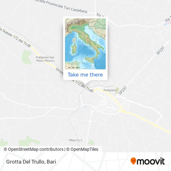 Grotta Del Trullo map