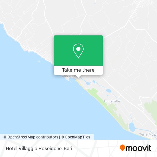 Hotel Villaggio Poseidone map