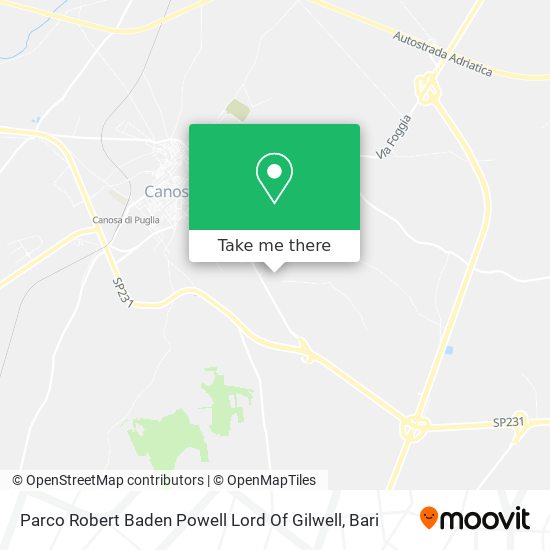 Parco Robert Baden Powell Lord Of Gilwell map