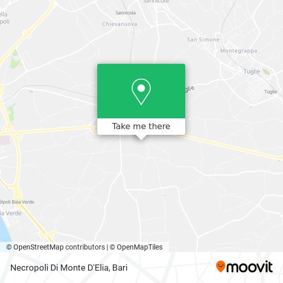 Necropoli Di Monte D'Elia map